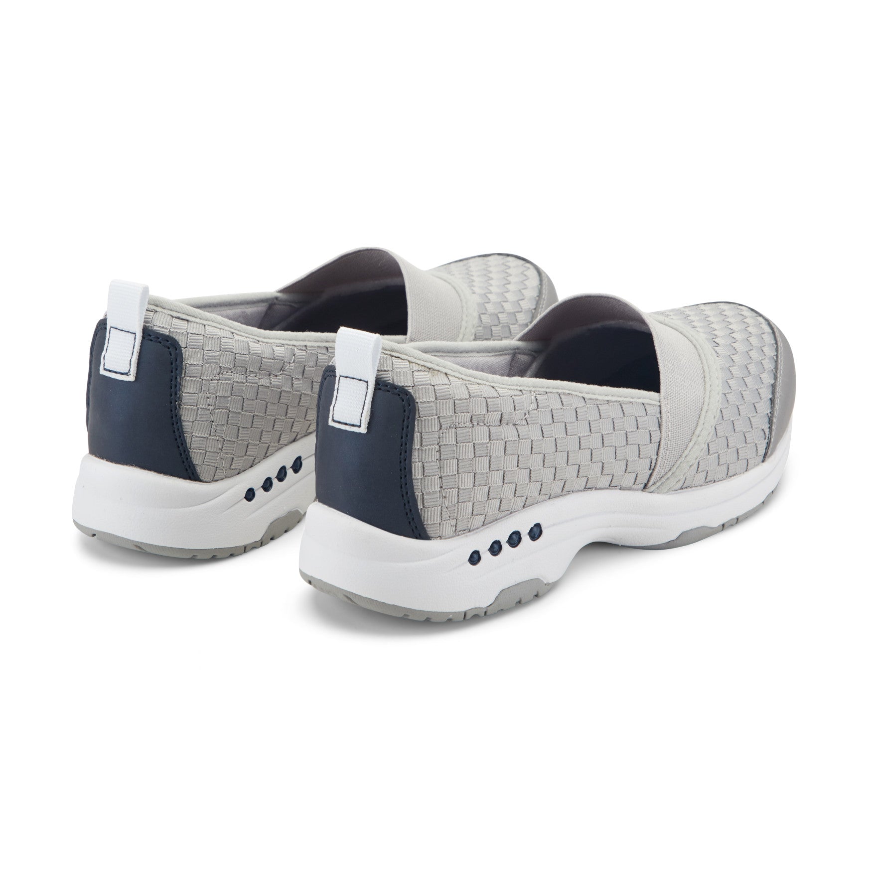 Easy Spirit Twist Slip On Sneakers - Grey Woven