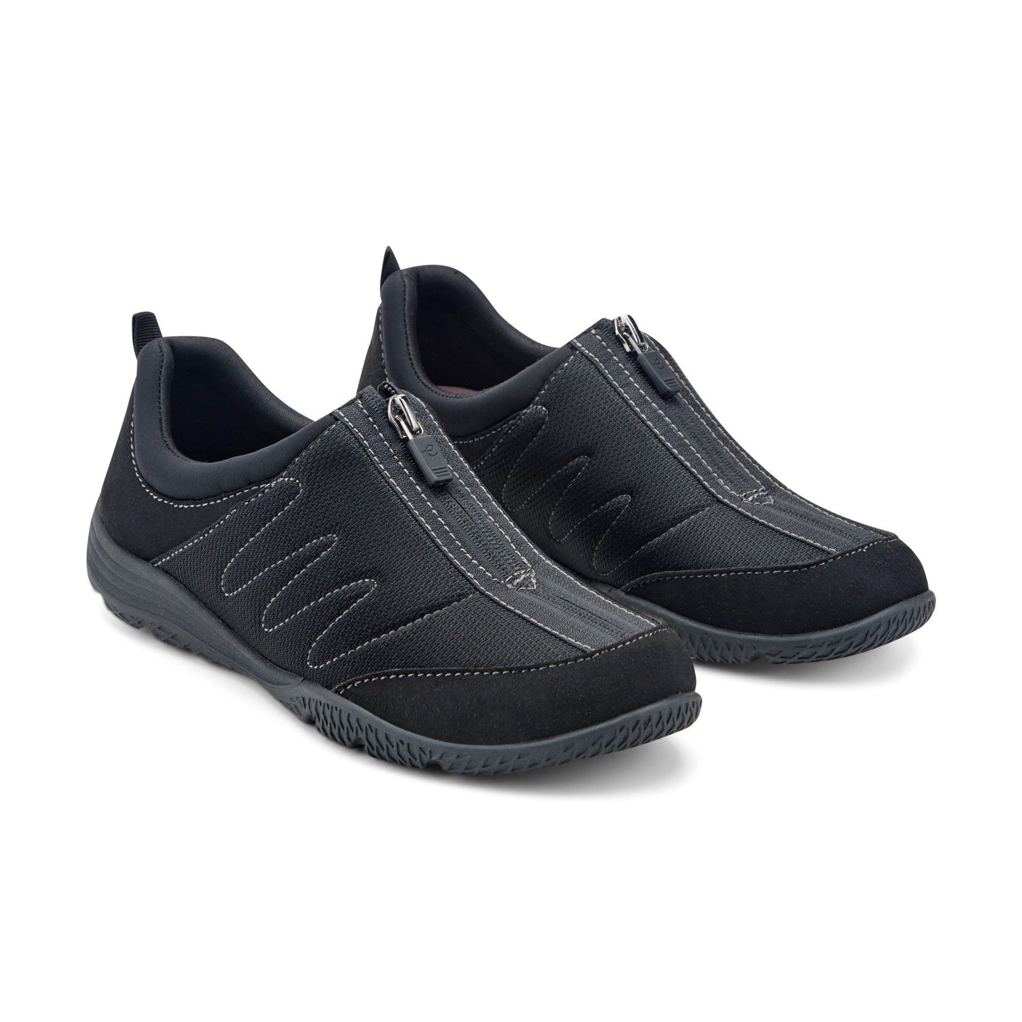 Easy Spirit Bestrong Walking Shoes - Black Mesh