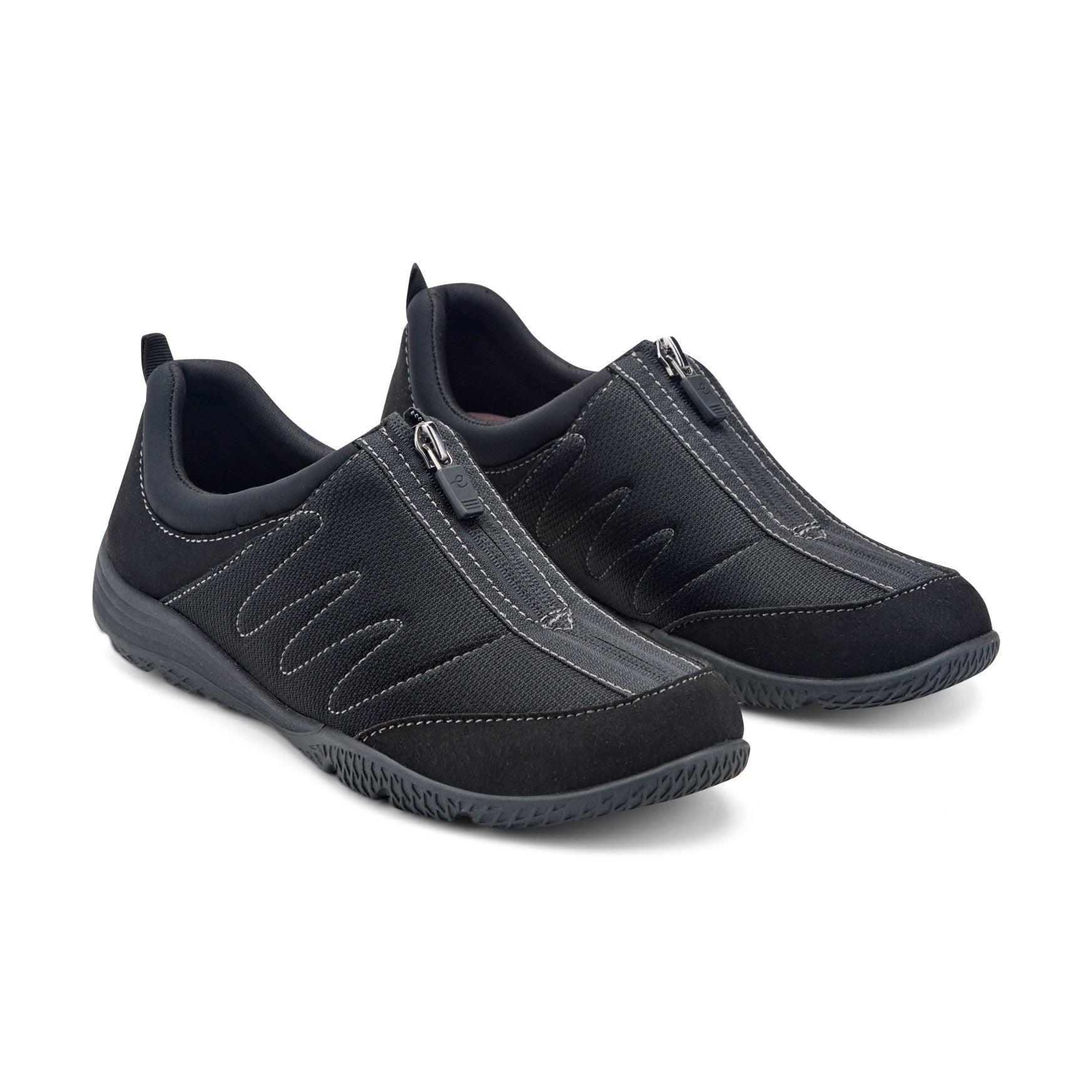 Easy Spirit Bestrong Walking Shoes - Black Mesh