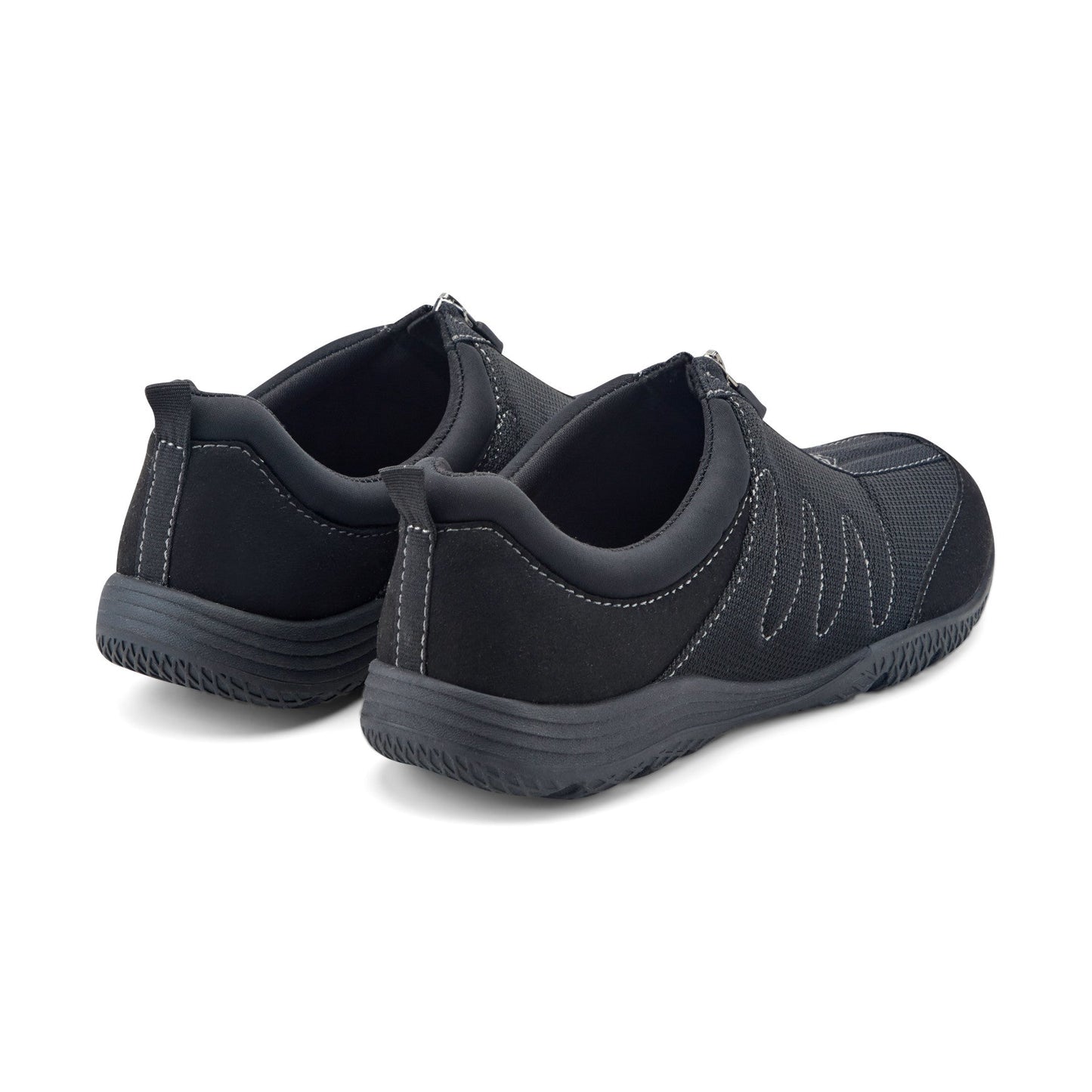 Easy Spirit Bestrong Walking Shoes - Black Mesh
