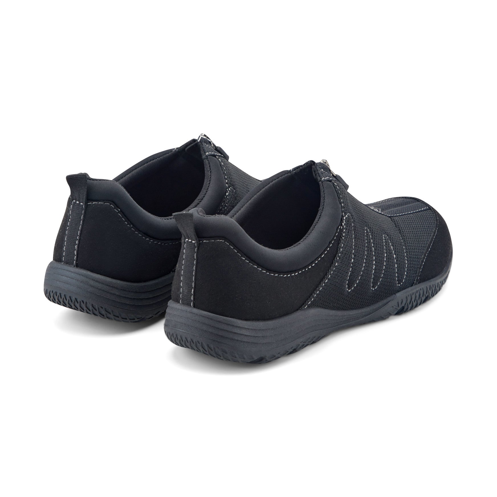 Easy Spirit Bestrong Walking Shoes - Black Mesh