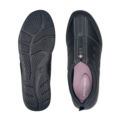 Easy Spirit Bestrong Walking Shoes - Black Mesh