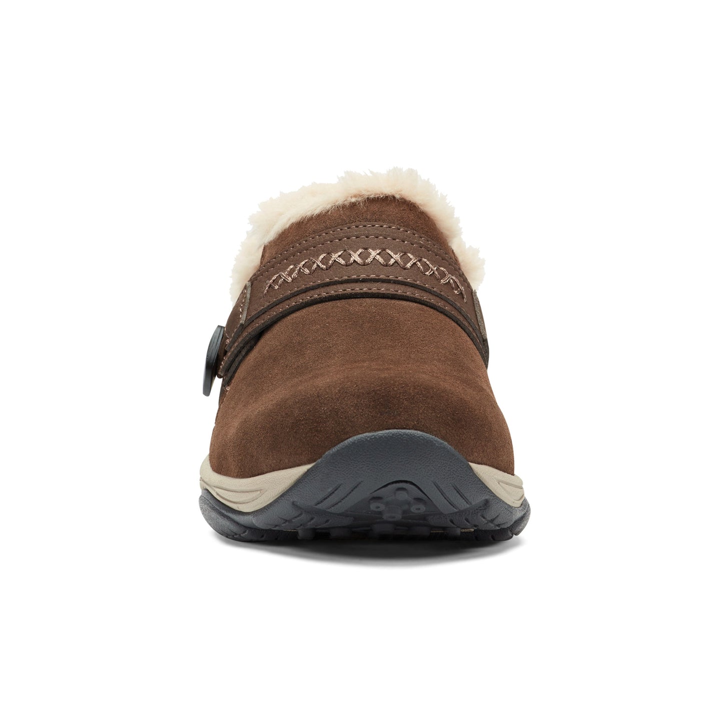 Easy Spirit Elinn Casual Clogs - Dark Brown Suede