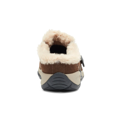 Easy Spirit Elinn Casual Clogs - Dark Brown Suede