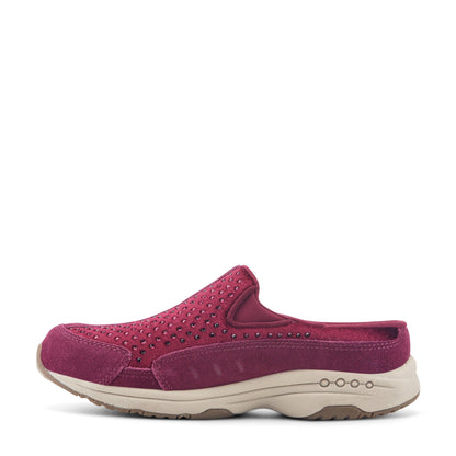 Easy Spirit Traveltime Clogs - Red Velvet/Rhinestone