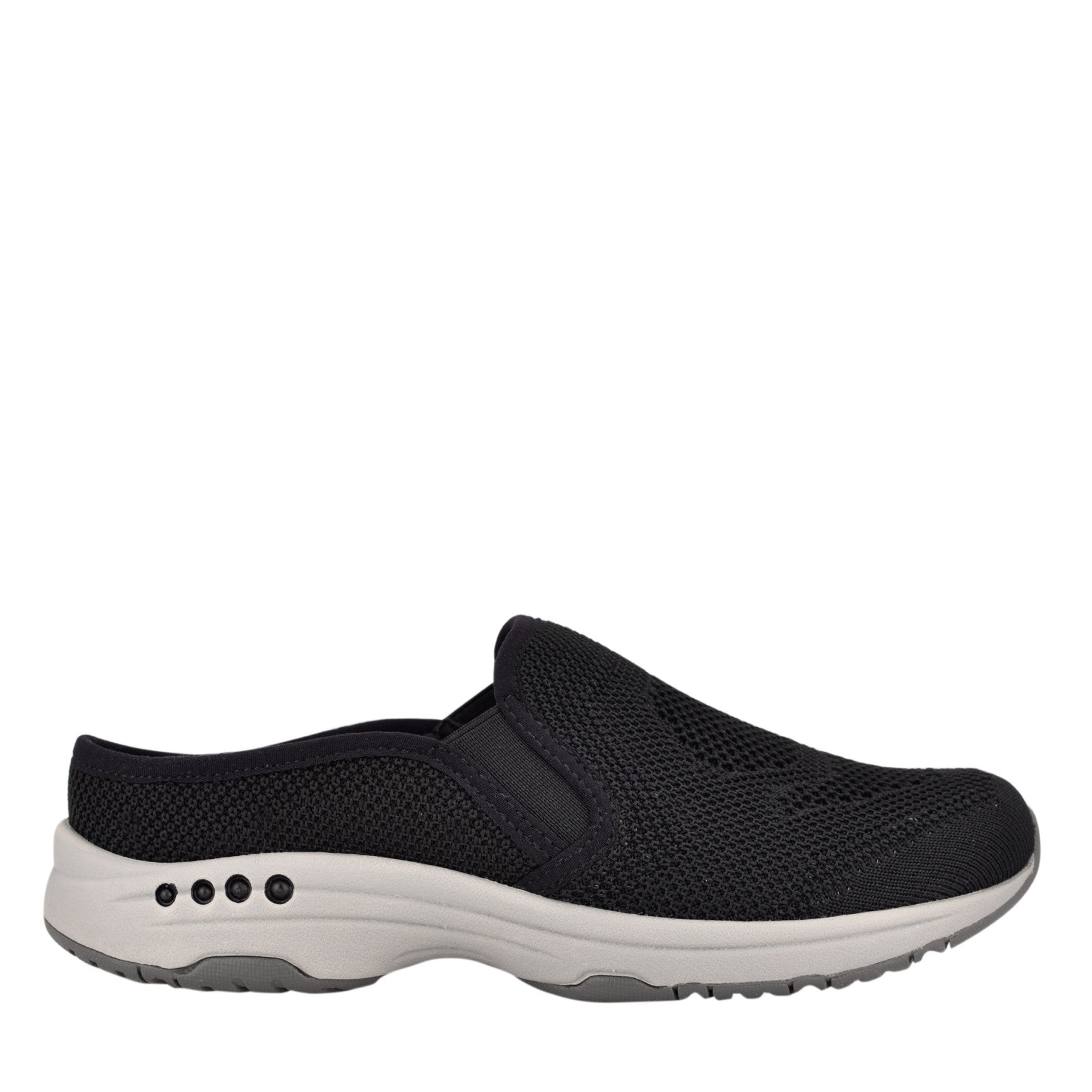 Easy Spirit Takeknit Eco Clogs - Black Recycled Knit