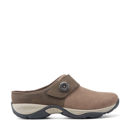 Easy Spirit Edline Slip On Casual Clogs - Taupe/Brown Suede