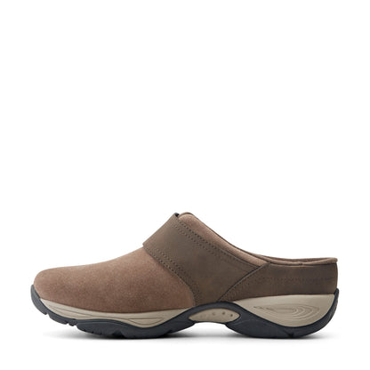 Easy Spirit Edline Slip On Casual Clogs - Taupe/Brown Suede