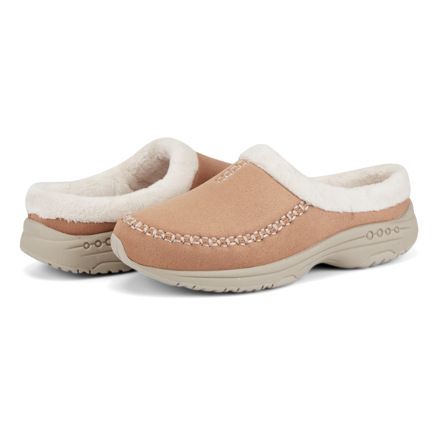 Easy Spirit Travelfurr Clogs - Light Brown Multi