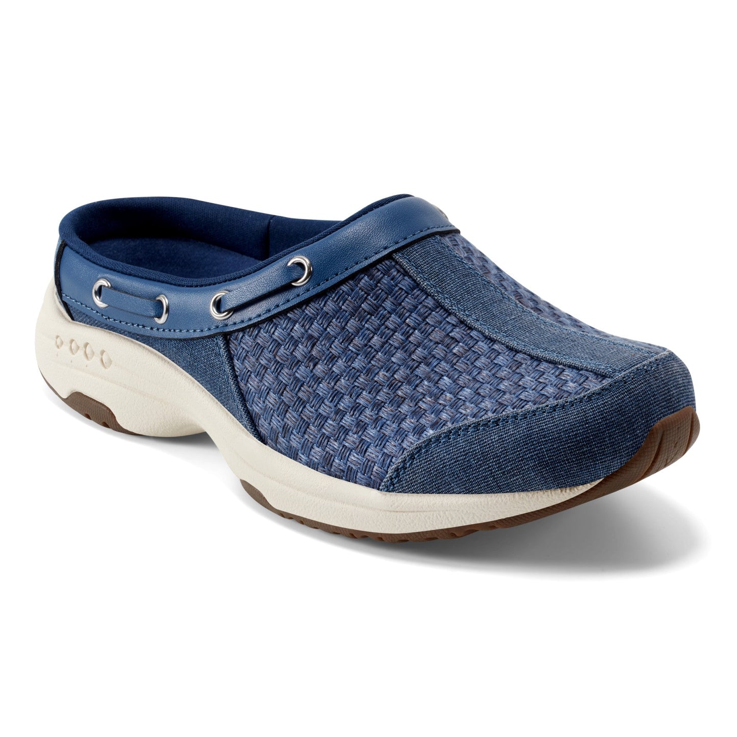 Easy Spirit Travelport Clogs - Navy Woven