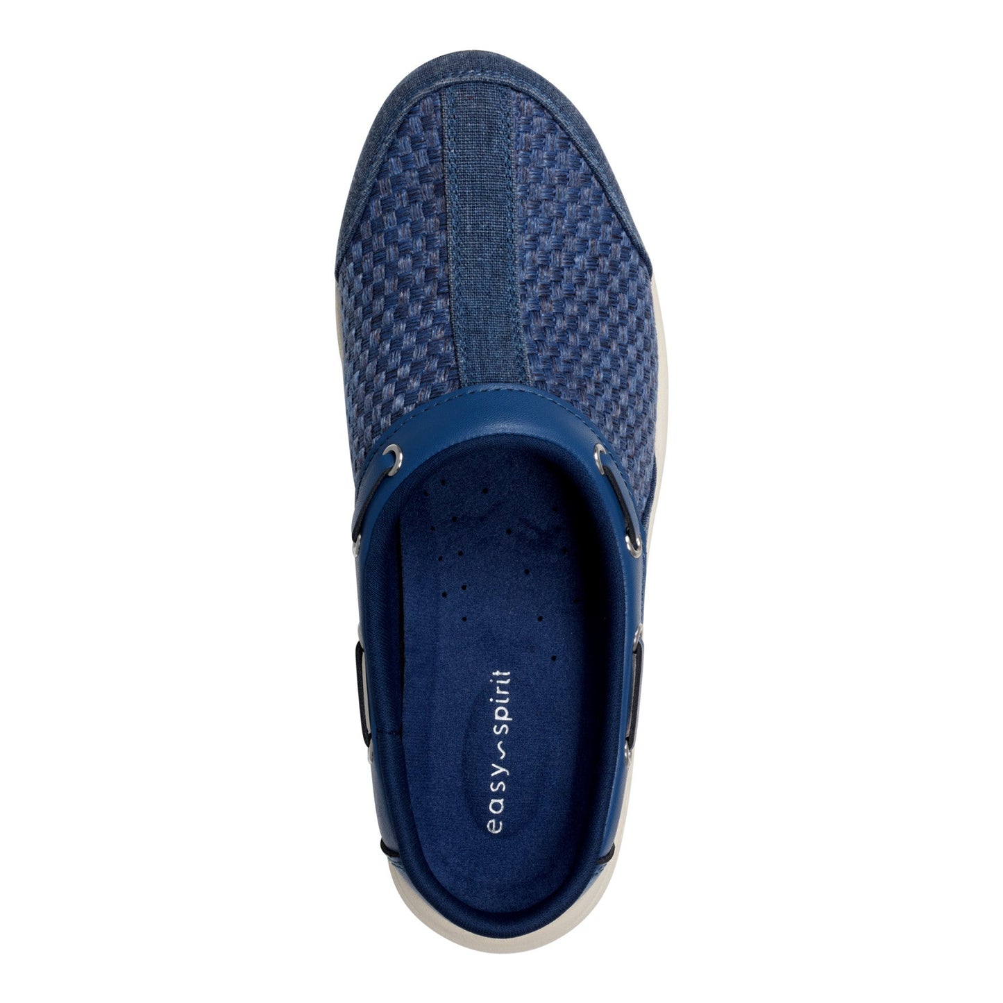 Easy Spirit Travelport Clogs - Navy Woven
