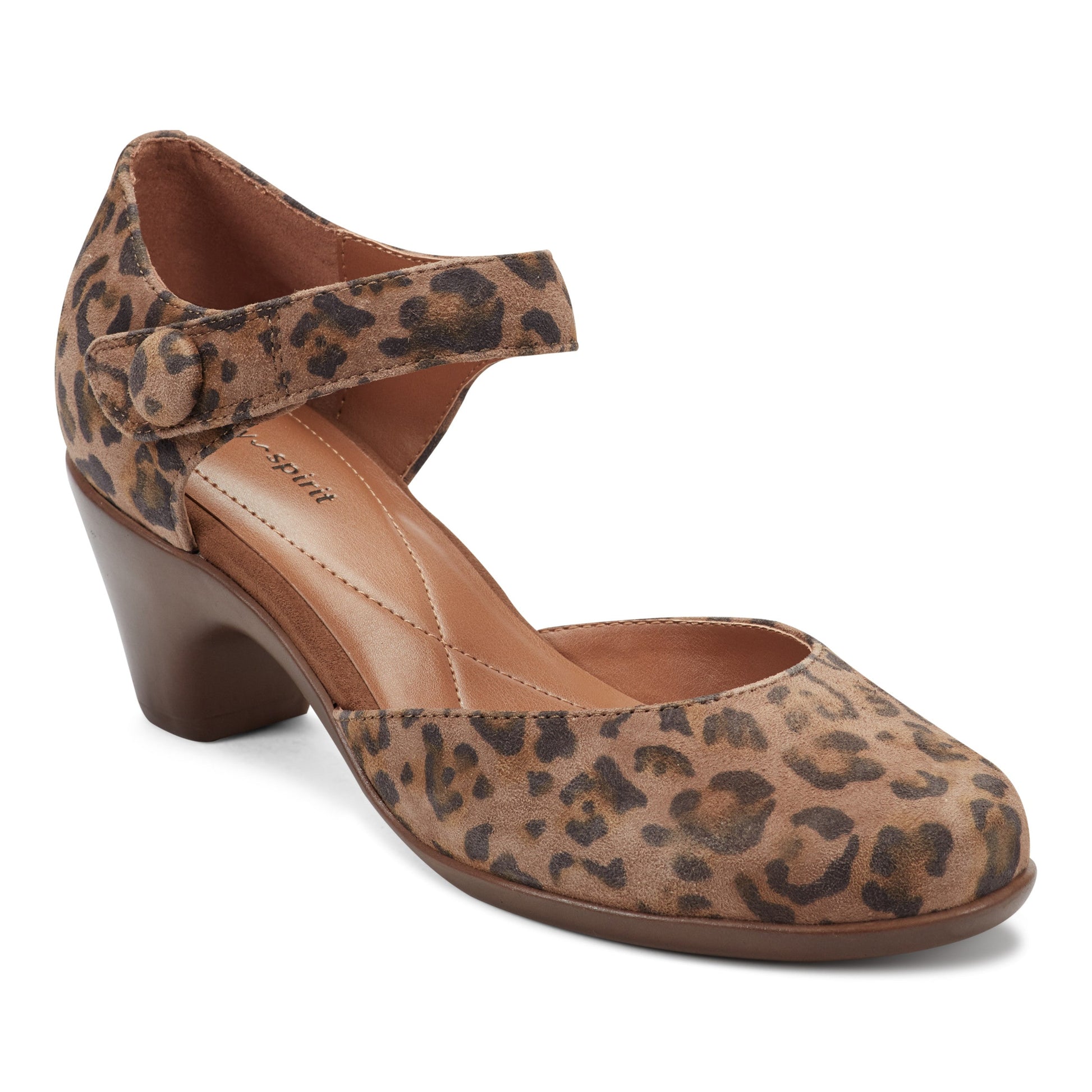 Easy Spirit Clarice Mary Jane Heels - Leopard