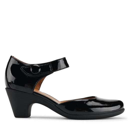 Easy Spirit Clarice Mary Jane Heels - Black Patent