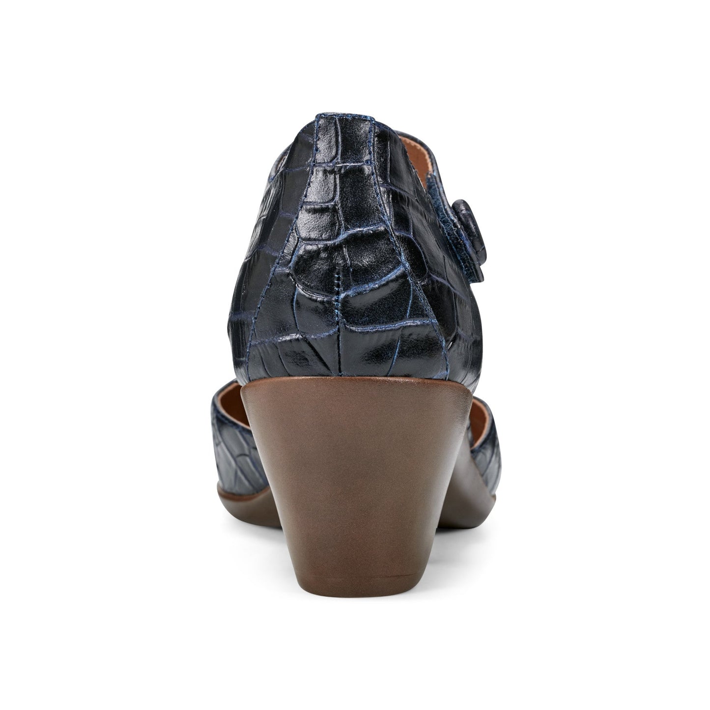 Easy Spirit Clarice Mary Jane Heels - Dark Blue Croco