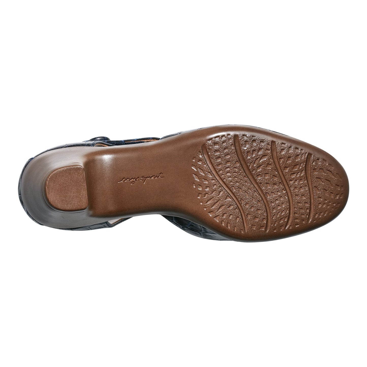 Easy Spirit Clarice Mary Jane Heels - Dark Blue Croco