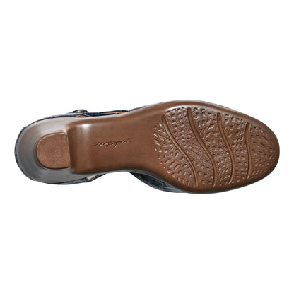 Easy Spirit Clarice Mary Jane Heels - Dark Blue Croco