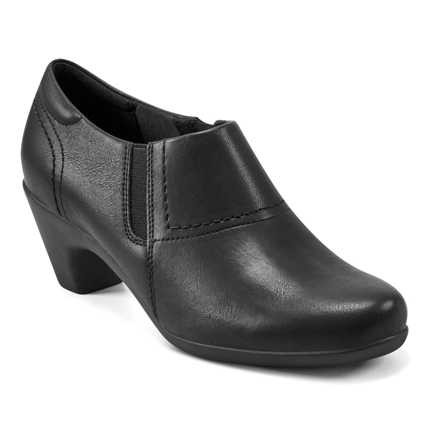 Easy Spirit Caine Round Toe Shooties - Black
