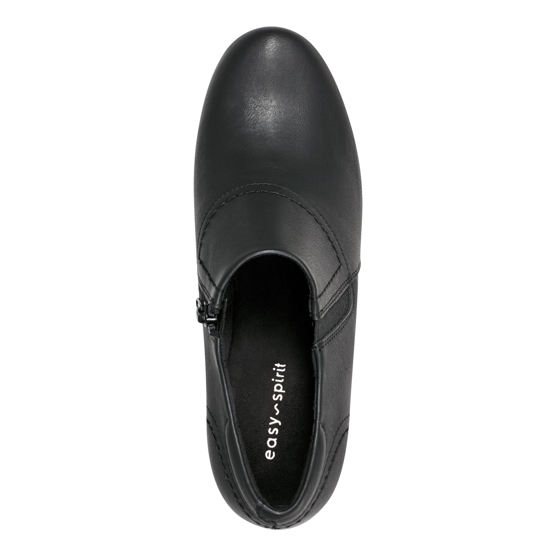 Easy Spirit Caine Round Toe Shooties - Black