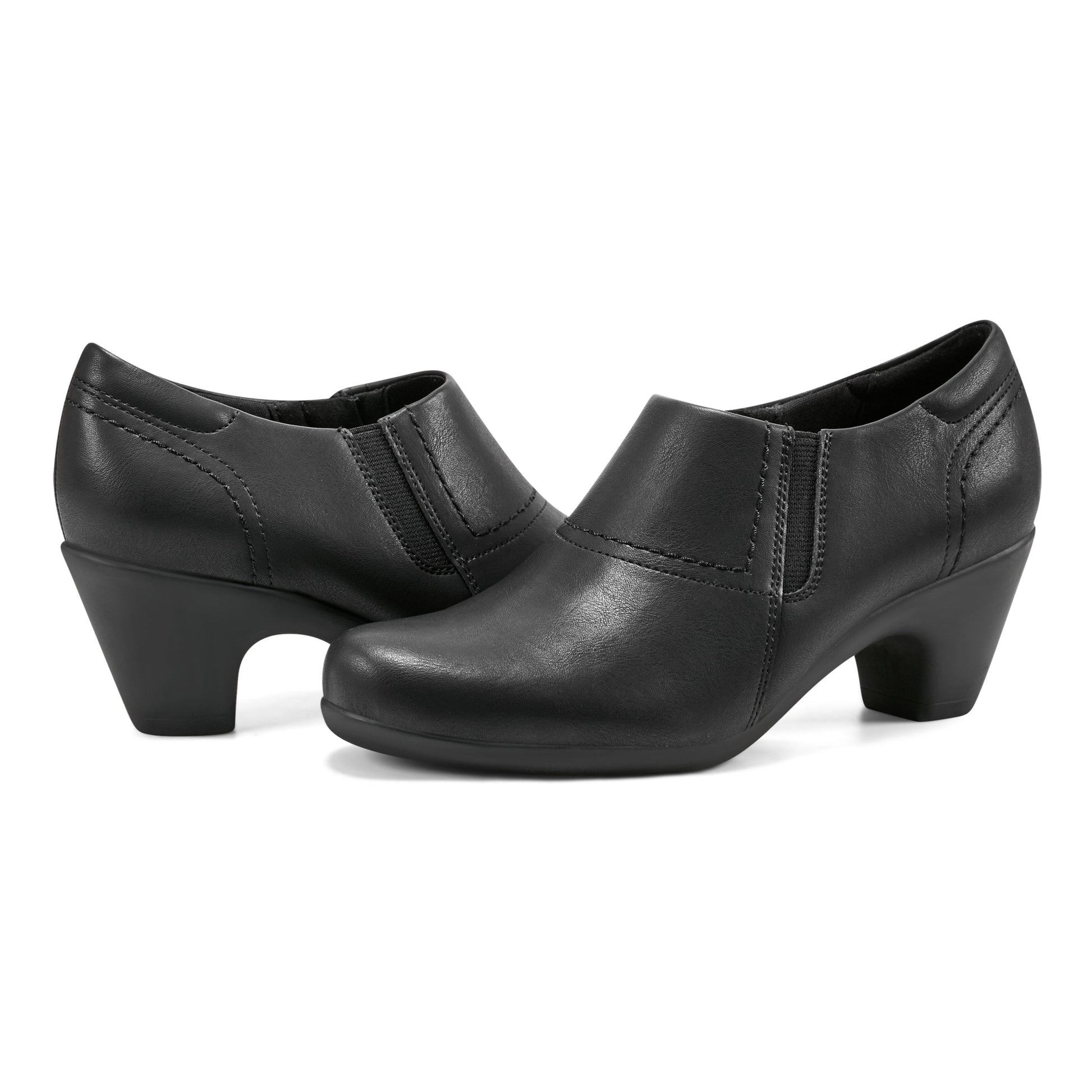 Easy Spirit Caine Round Toe Shooties - Black