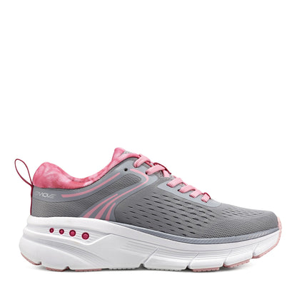 Easy Spirit Maxine EMOVE Walking Shoes - Grey/Pink