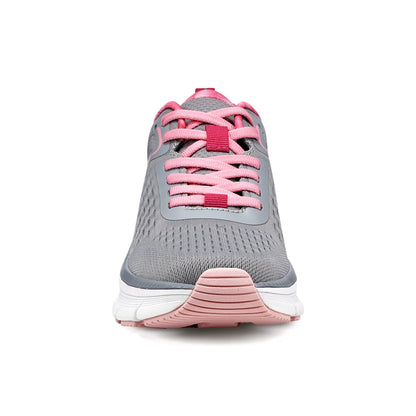 Easy Spirit Maxine EMOVE Walking Shoes - Grey/Pink