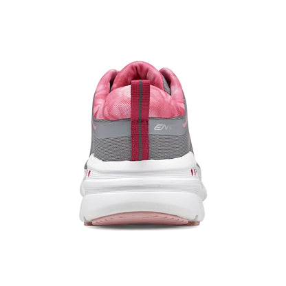 Easy Spirit Maxine EMOVE Walking Shoes - Grey/Pink