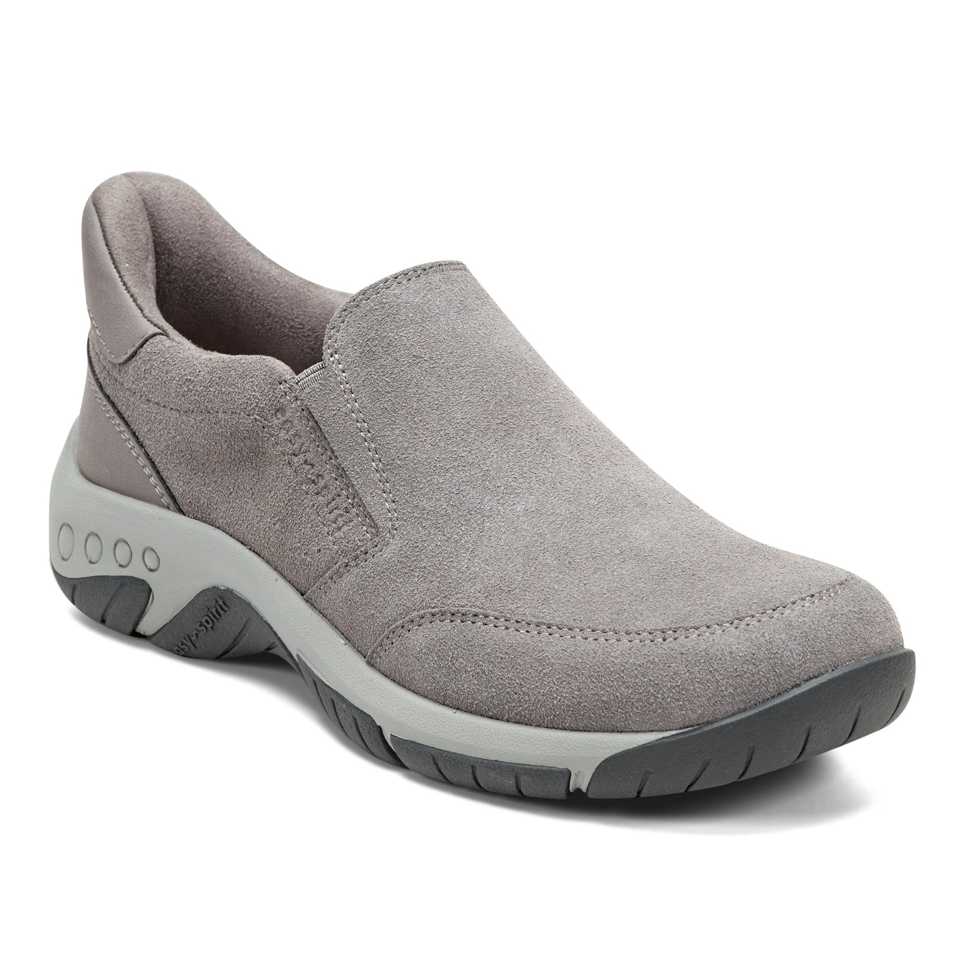 Easy Spirit Warner SOEASY™ Slip On Shoes - Grey Suede