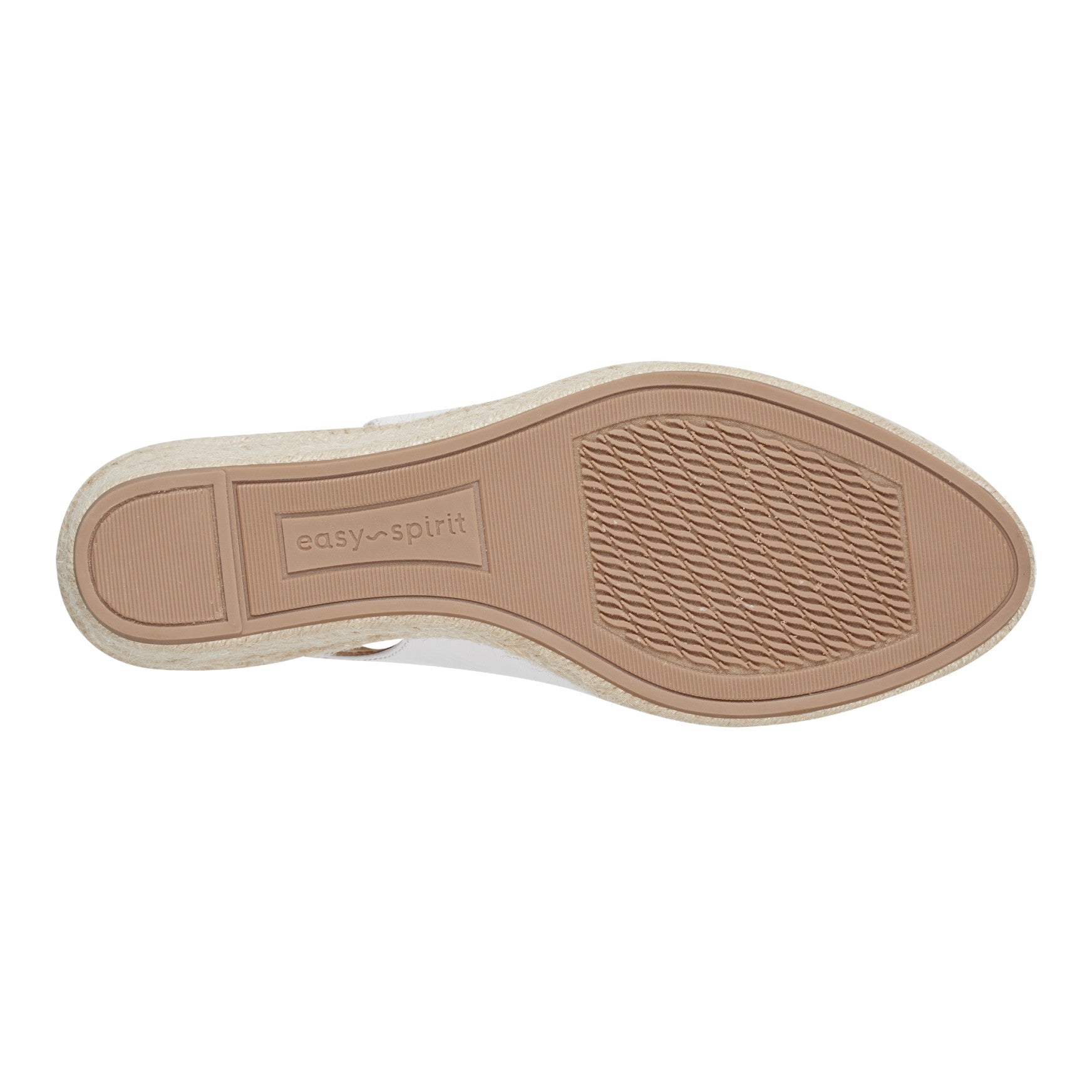 Easy Spirit Margie Platform Wedge Slingbacks - White Leather