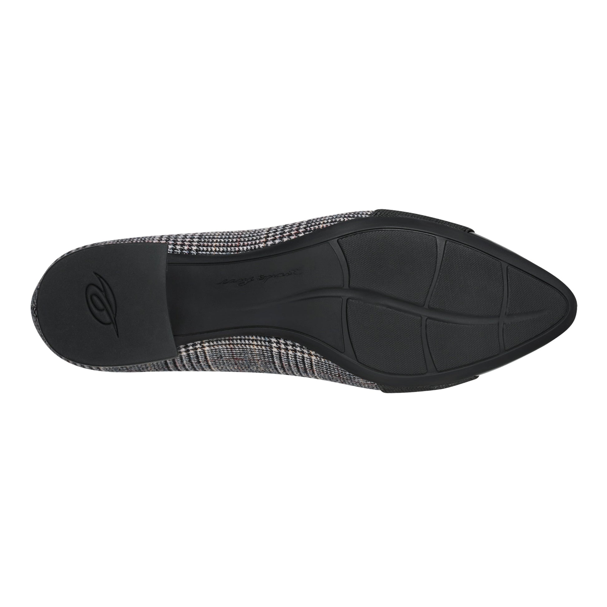 Easy Spirit Casta Cap Toe Dress Pumps - Black/Grey Plaid