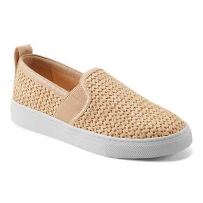 Easy Spirit Livia Slip On Sneakers - Natural Raffia