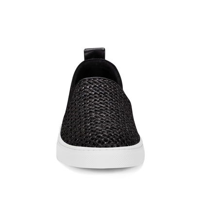 Easy Spirit Livia Slip On Sneakers - Black Raffia