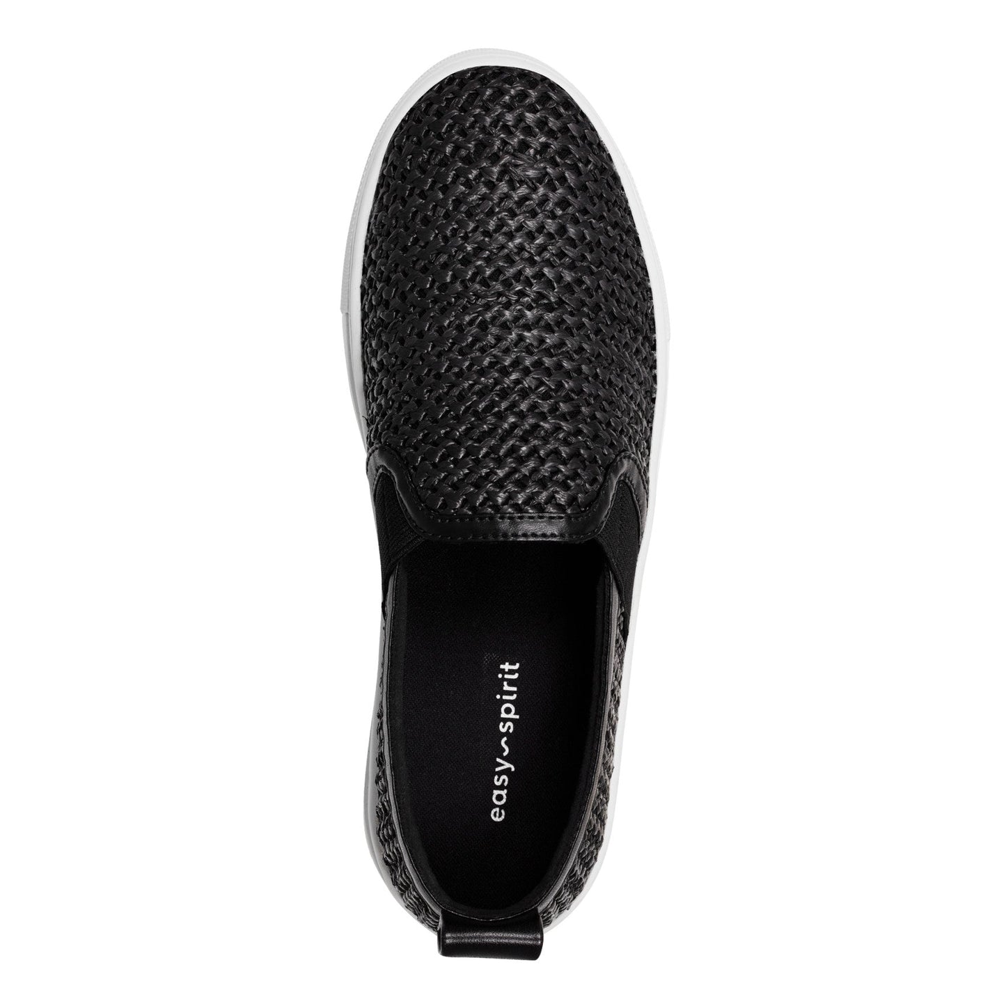 Easy Spirit Livia Slip On Sneakers - Black Raffia