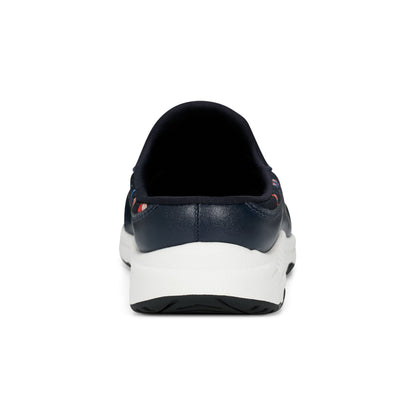 Easy Spirit Traveltime Clogs - Navy Butterfly Print