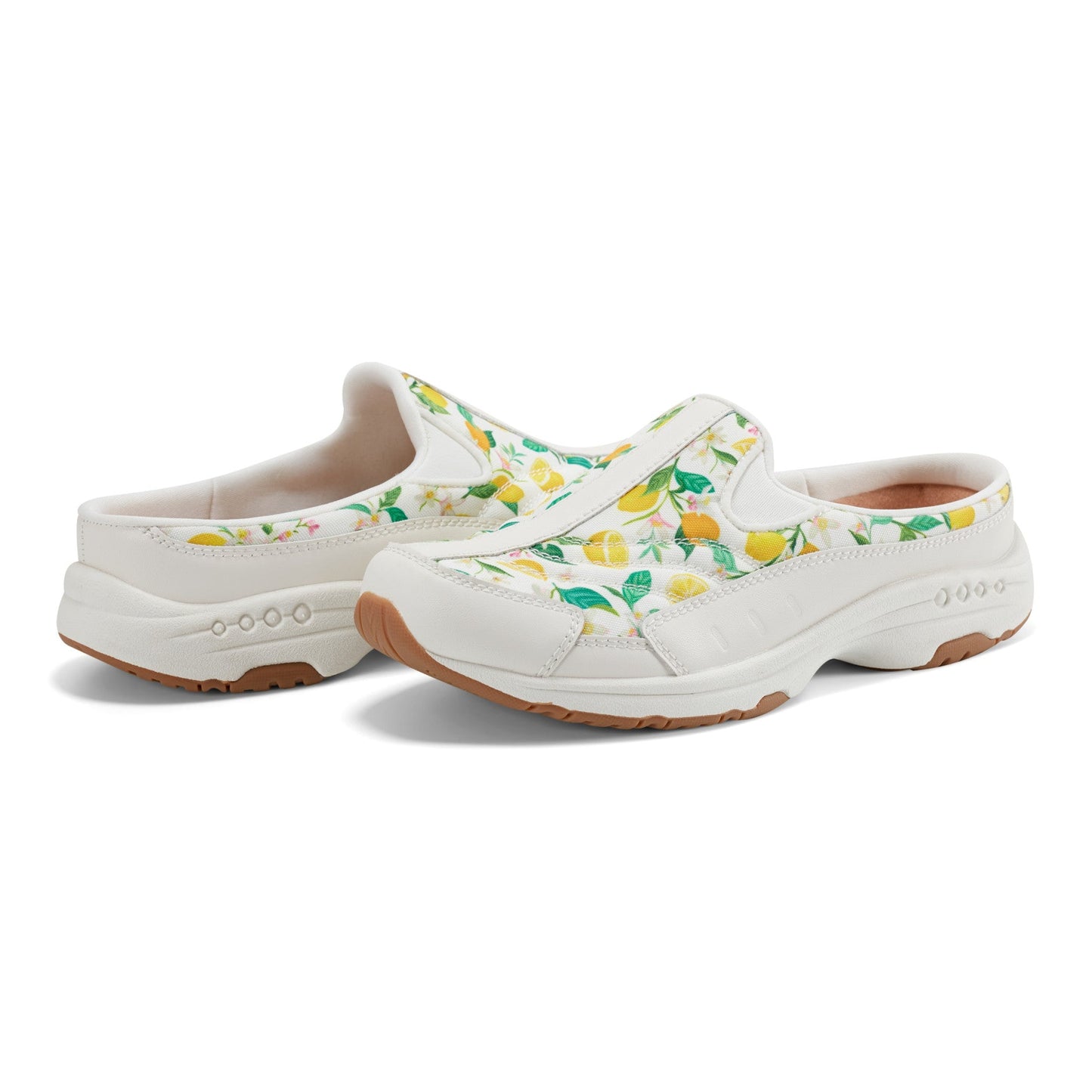 Easy Spirit Traveltime Clogs - Lemon Print