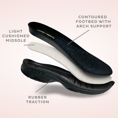 Easy Spirit Traveltime Clogs - Lemon Print