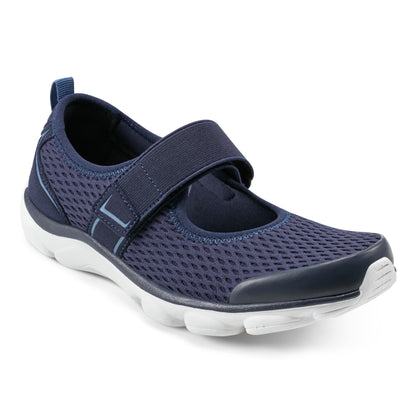 Easy Spirit Realive Mary Jane Walking Shoes - Navy Mesh