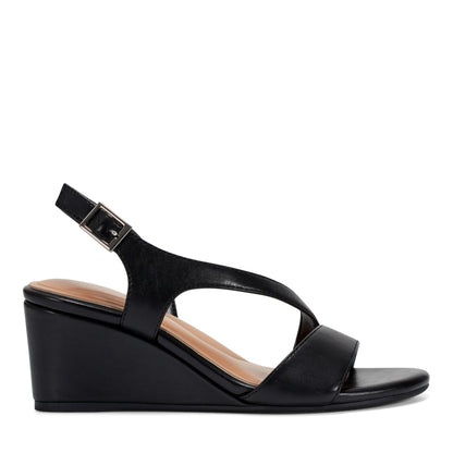 Easy Spirit Zoe Wedge Sandals - Black