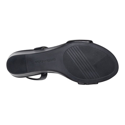 Easy Spirit Zoe Wedge Sandals - Black