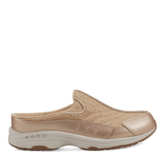 Easy Spirit Traveltime Clogs - Gold Raffia