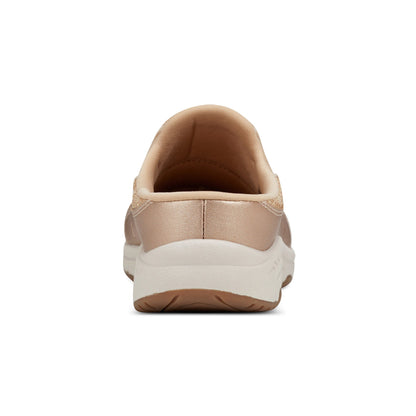 Easy Spirit Traveltime Clogs - Gold Raffia