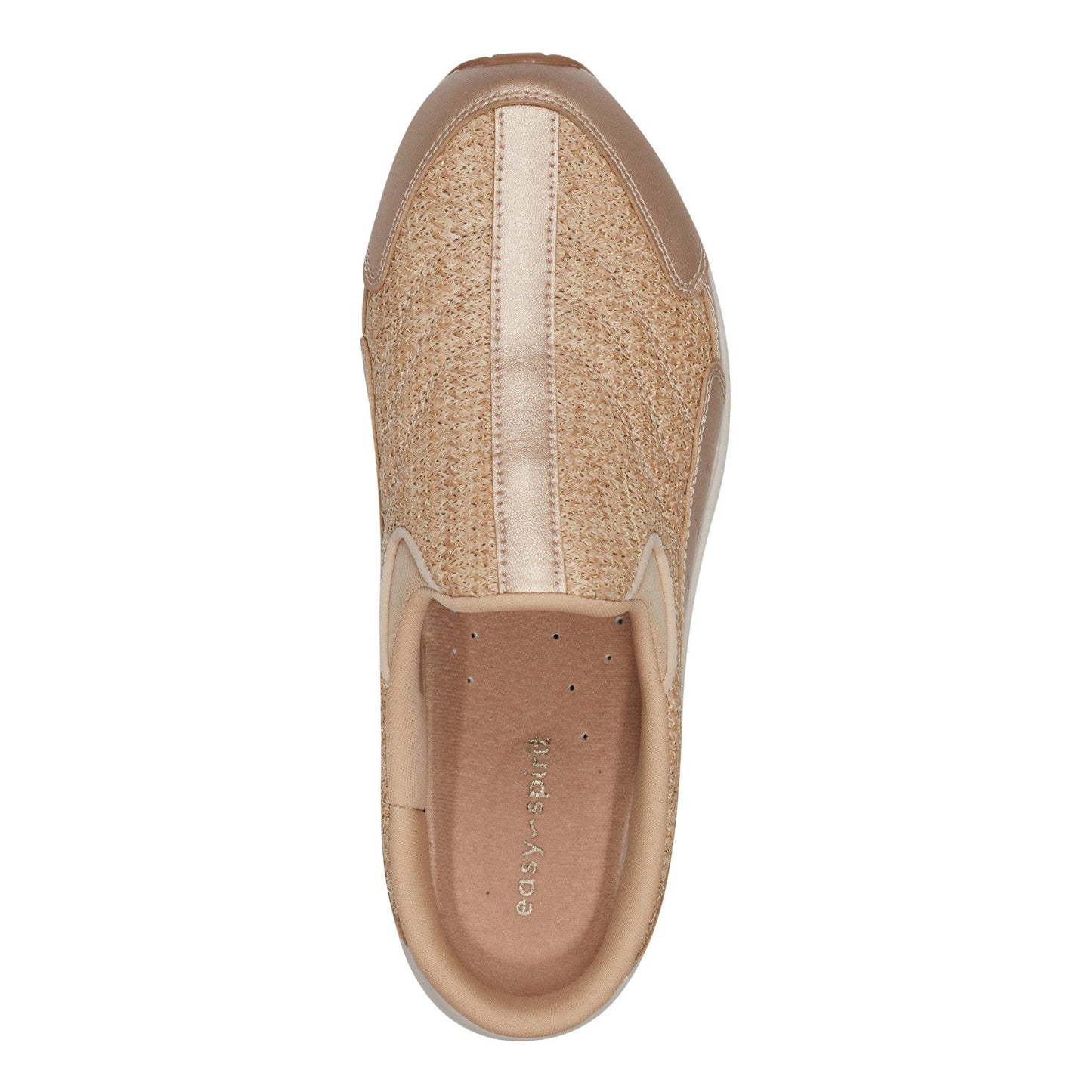 Easy Spirit Traveltime Clogs - Gold Raffia