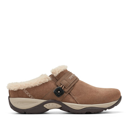 Easy Spirit Elinn Casual Clogs - Taupe Suede
