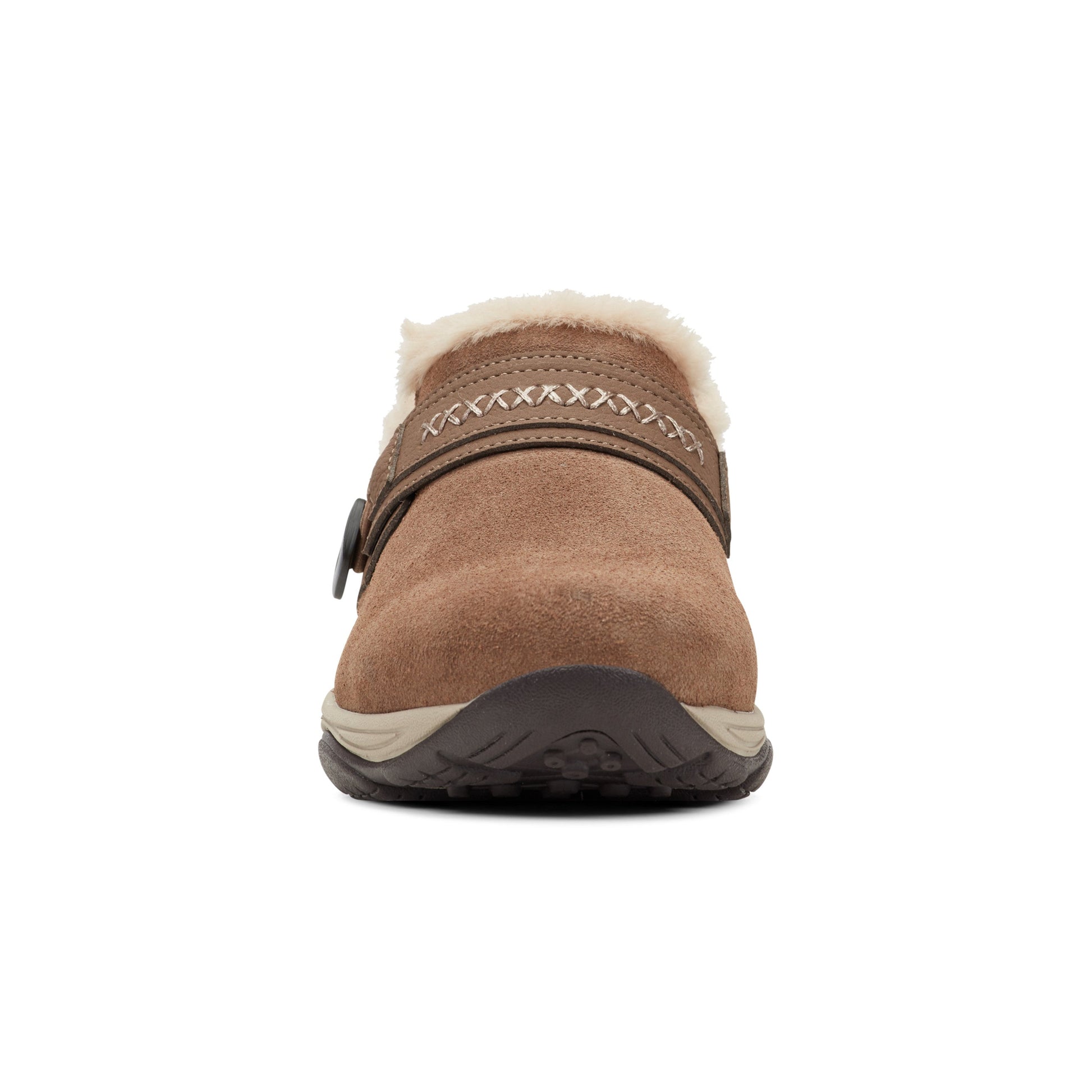 Easy Spirit Elinn Casual Clogs - Taupe Suede