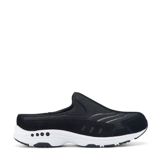 Easy Spirit Traveltime Clogs - Black Suede