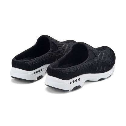 Easy Spirit Traveltime Clogs - Black Suede