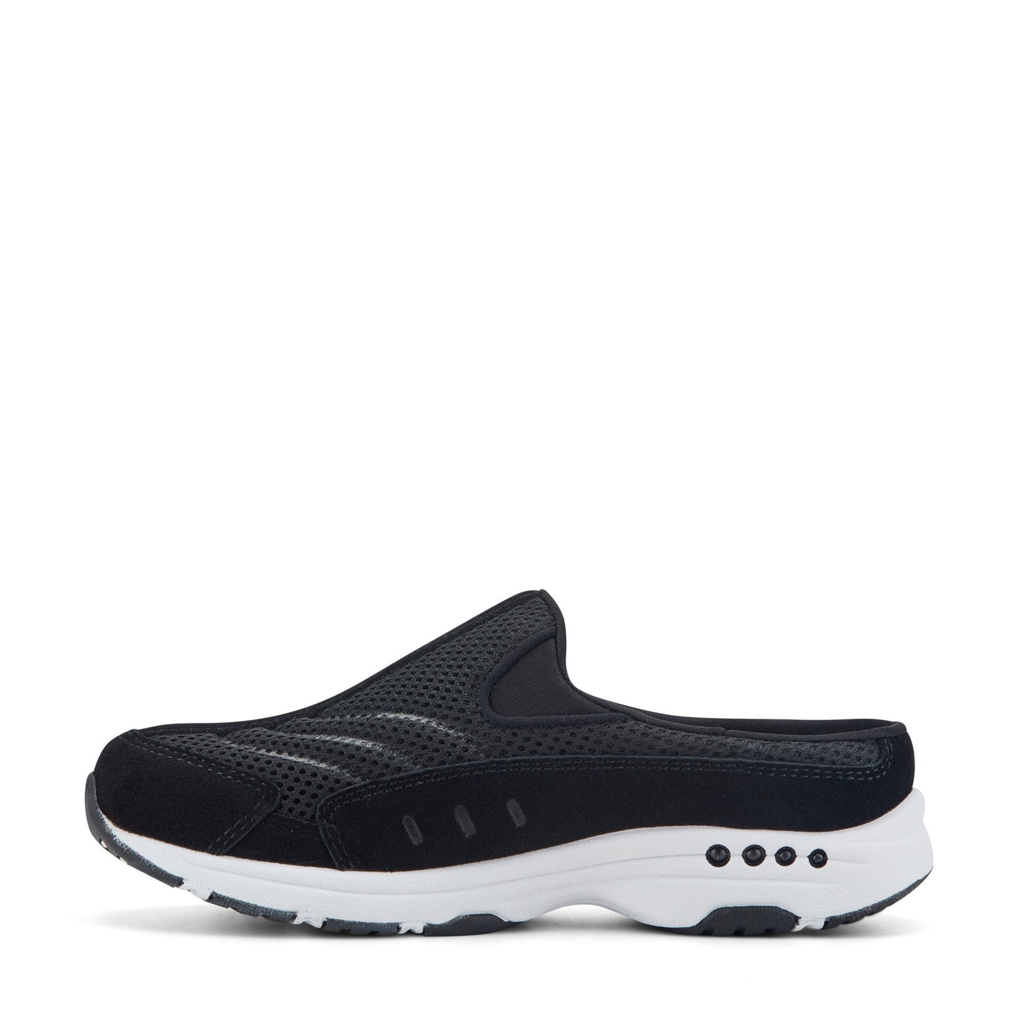 Easy Spirit Traveltime Clogs - Black Suede
