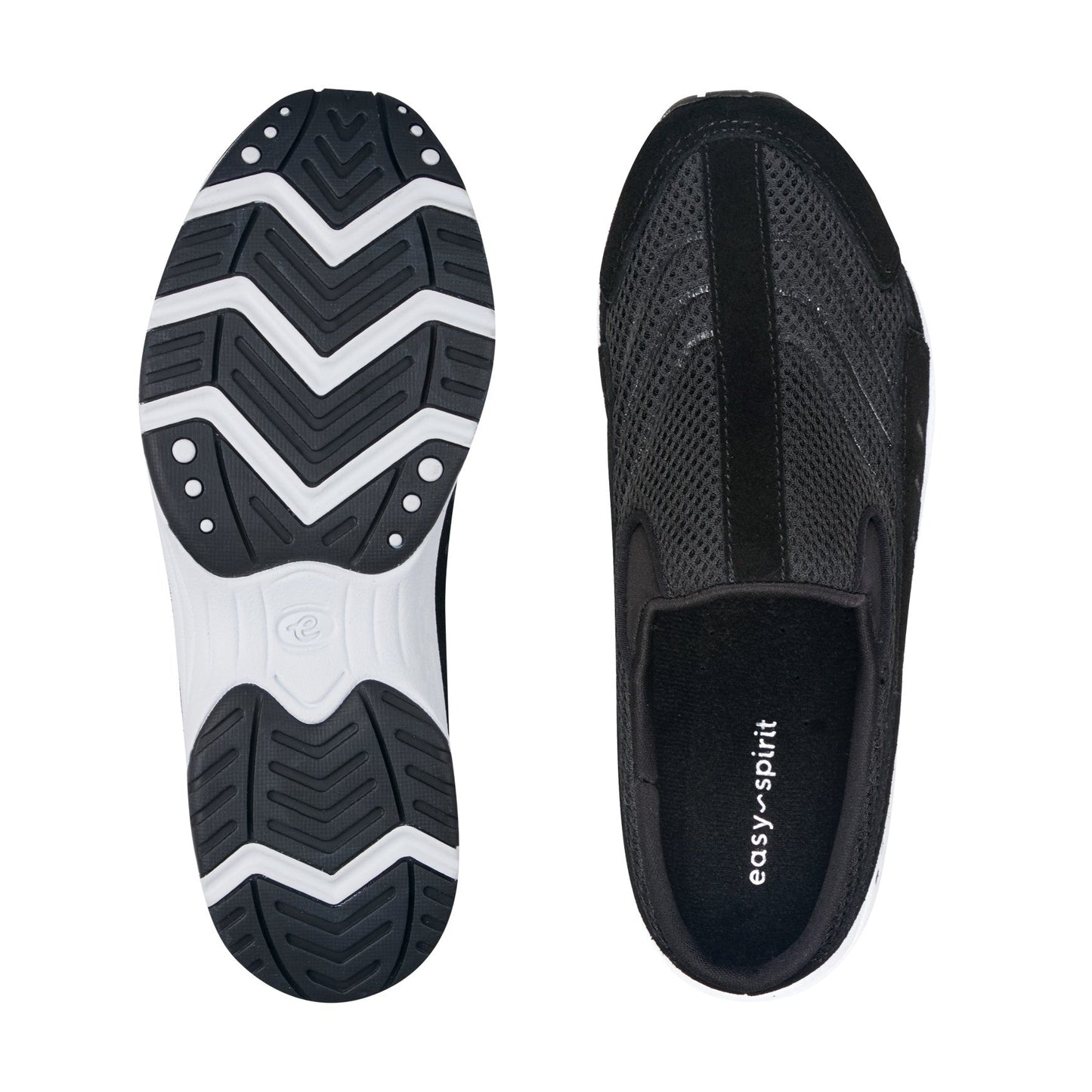 Easy Spirit Traveltime Clogs - Black Suede