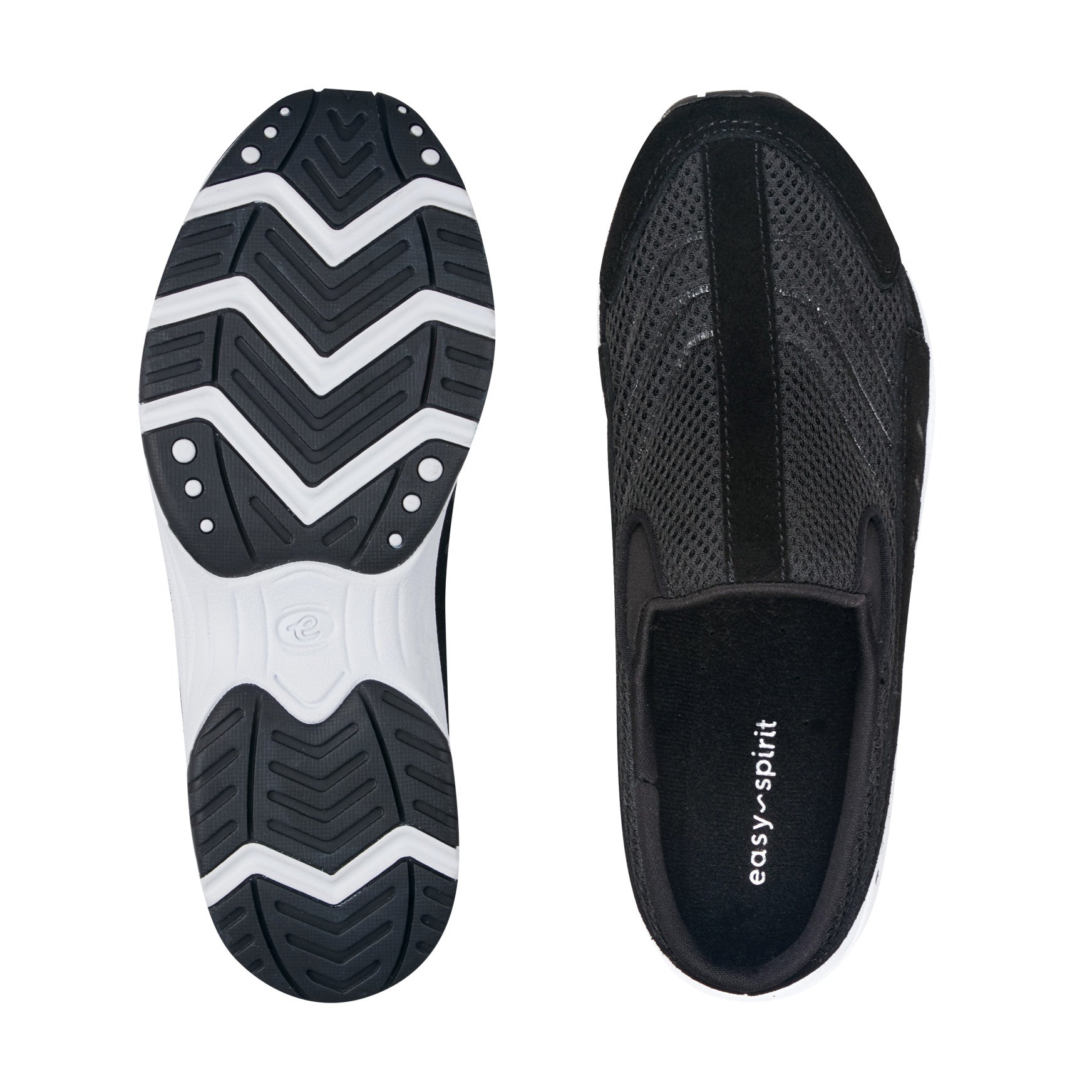 Easy Spirit Traveltime Clogs - Black Suede