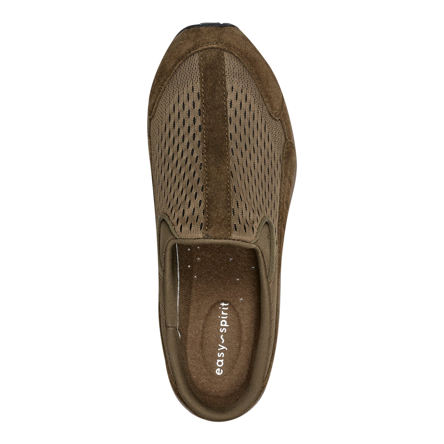 Easy Spirit Traveltime Clogs - Olive Suede