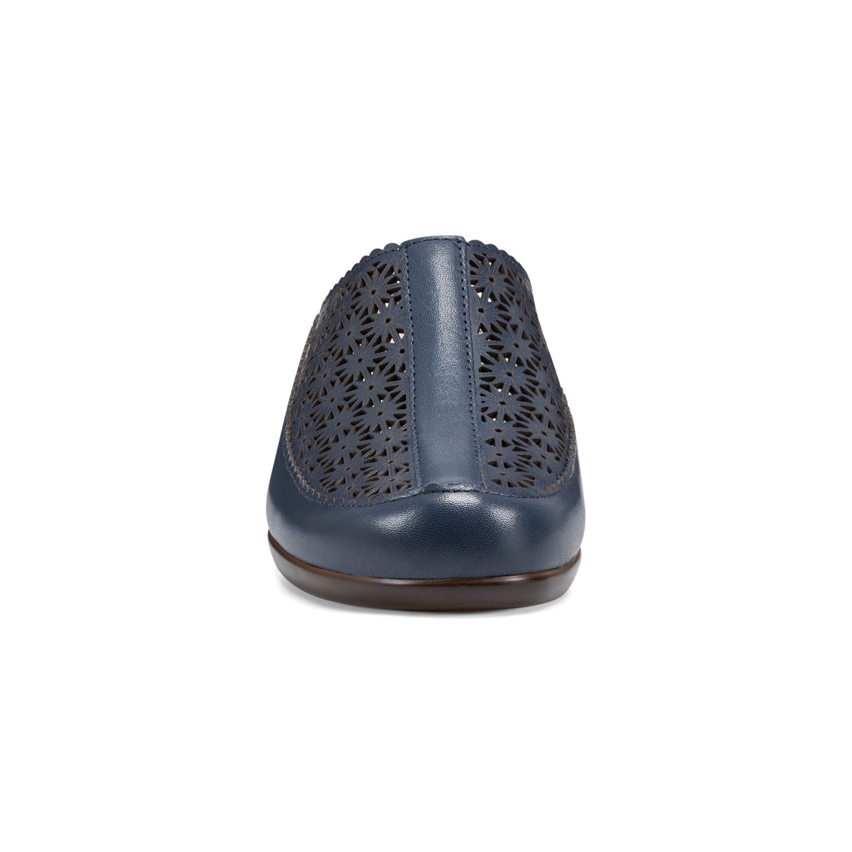 Easy Spirit Dusk Mule Clogs - Navy Leather